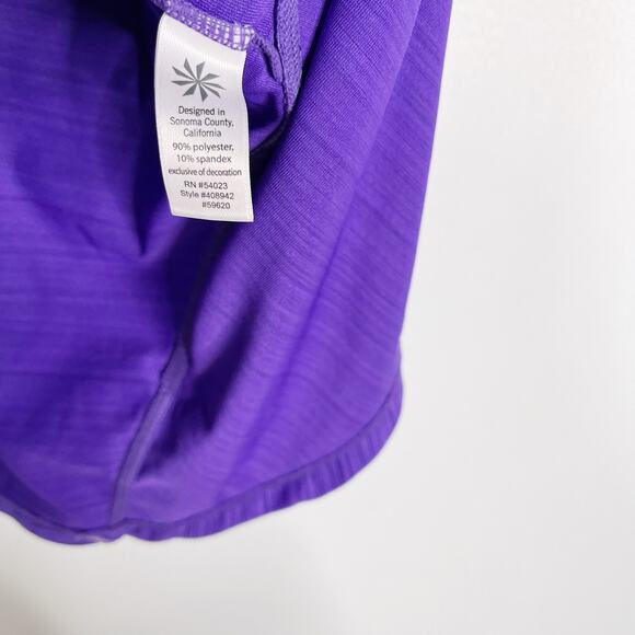 Athleta Small S Purple Run On Tank Top Reflective Fitness Running Sleeveless - Picture 6 of 7